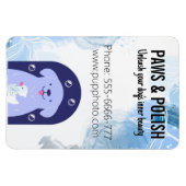 Dog Grooming Business Custom Fridge Magneet (Horizontaal)