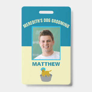 Dog Grooming Business Dog Groomers Personeelsforma Badge
