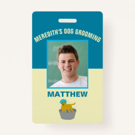 Dog Grooming Business Dog Groomers Personeelsforma Badge