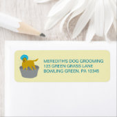 Dog Grooming Business Dog Groomers Personeelsforma Etiket (Insitu)