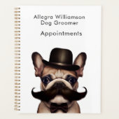 Dog Grooming Business French Bulldog Appointing Planner (Voorkant)