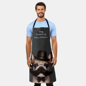 Dog Grooming Business Funny French Bulldog Schort (Gedragen)