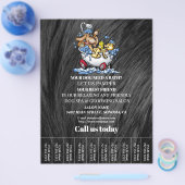 Dog grooming business personalized flyer (Enkel)