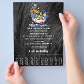 Dog grooming business personalized flyer (Hand)