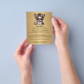 Dog grooming business personalized flyer (Hand)