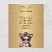 Dog grooming business personalized flyer (Achterkant)