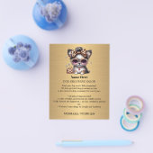 Dog grooming business personalized flyer (Enkel)