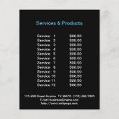 Dog grooming business personalized flyer (Achterkant)