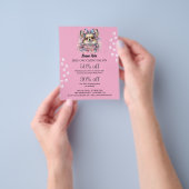 Dog grooming business personalized flyer (Hand)