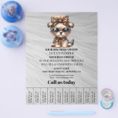 Dog grooming business personalized flyer (Enkel)
