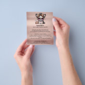 Dog grooming business personalized flyer (Hand)