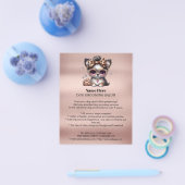 Dog grooming business personalized flyer (Enkel)