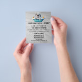 Dog grooming business personalized flyer (Hand)