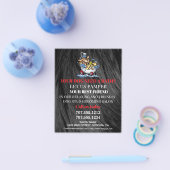Dog grooming business personalized flyer (Enkel)