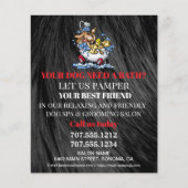 Dog grooming business personalized flyer (Voorkant)