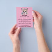 Dog grooming business personalized flyer (Hand)