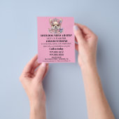 Dog grooming business personalized flyer (Hand)