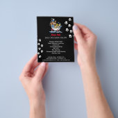 Dog grooming business personalized flyer (Hand)