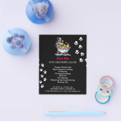 Dog grooming business personalized flyer (Enkel)
