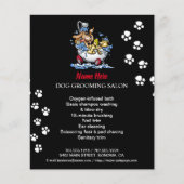 Dog grooming business personalized flyer (Voorkant)