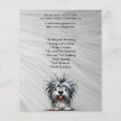 Dog grooming business personalized flyer (Achterkant)
