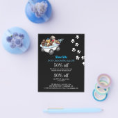 Dog grooming business personalized flyer (Enkel)