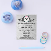 Dog grooming business personalized flyer (Enkel)
