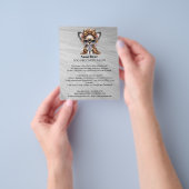 Dog grooming business personalized flyer (Hand)
