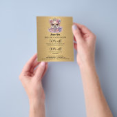 Dog grooming business personalized flyer (Hand)