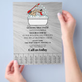 Dog grooming business personalized flyer (Hand)