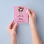 Dog grooming business personalized flyer (Hand)