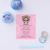 Dog grooming business personalized flyer (Enkel)