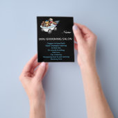 Dog grooming business personalized flyer (Hand)