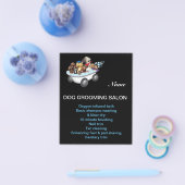 Dog grooming business personalized flyer (Enkel)