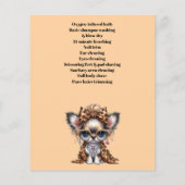 Dog grooming business personalized flyer (Achterkant)
