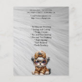 Dog grooming business personalized flyer (Achterkant)