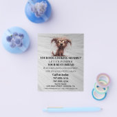 Dog grooming business personalized flyer (Enkel)