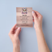 Dog grooming business personalized flyer (Hand)