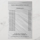 Dog grooming business personalized flyer (Achterkant)