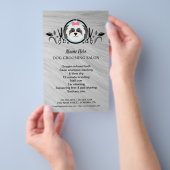 Dog grooming business personalized flyer (Hand)