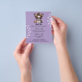 Dog grooming business personalized flyer (Hand)