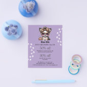 Dog grooming business personalized flyer (Enkel)