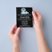 Dog grooming business personalized flyer (Hand)