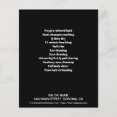 Dog grooming business personalized flyer (Achterkant)