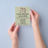 Dog grooming business personalized flyer (Hand)