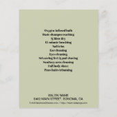 Dog grooming business personalized flyer (Achterkant)