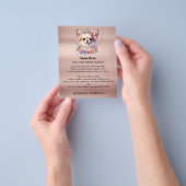Dog grooming business personalized flyer (Hand)