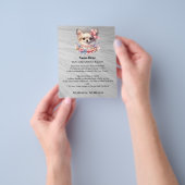 Dog grooming business personalized flyer (Hand)