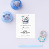 Dog grooming business personalized flyer (Enkel)