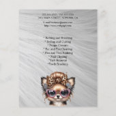 Dog grooming business personalized flyer (Achterkant)